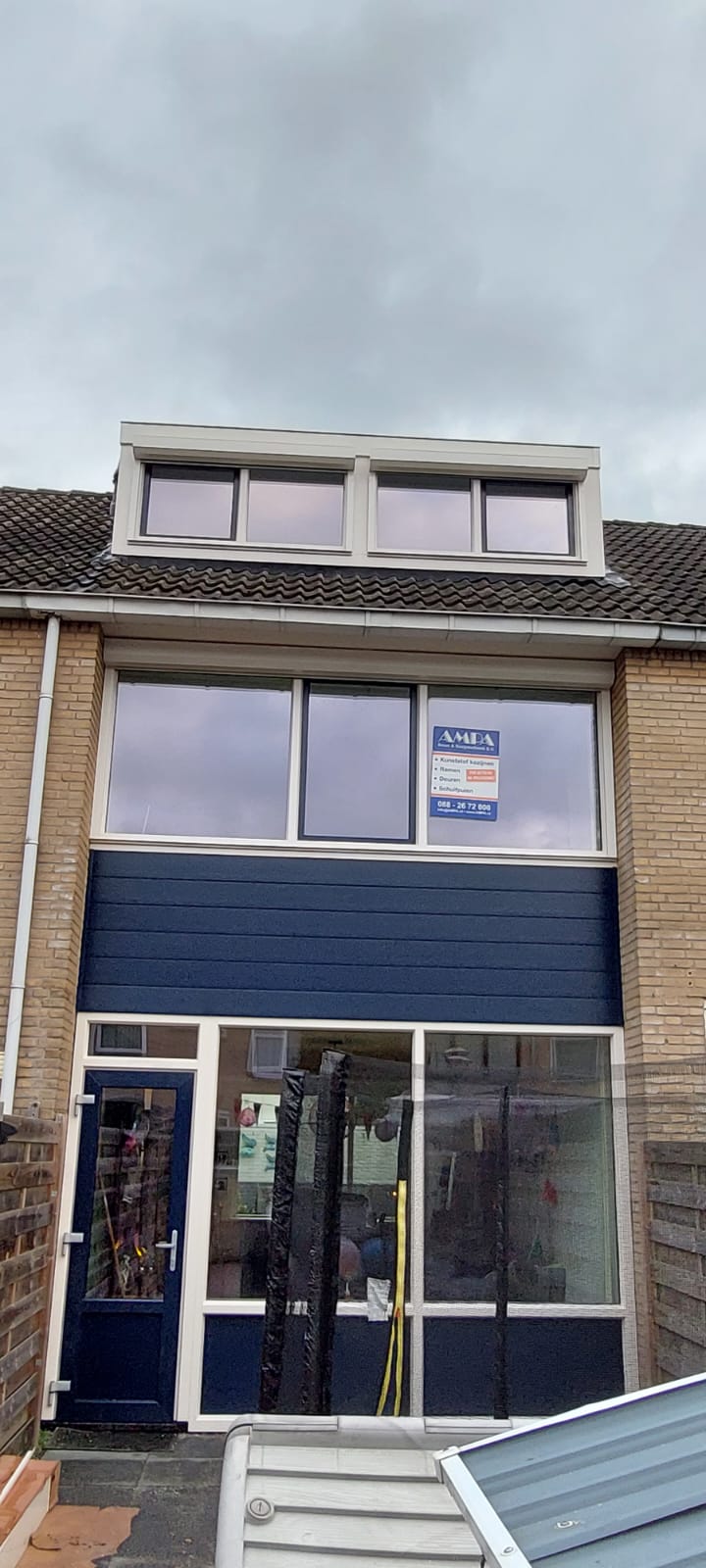 Achterzijde renovatie van AMPA in Zutphen